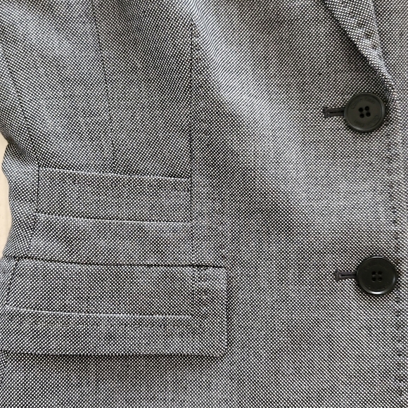 Calvin Klein Womens Stretch Blazer Suit Jacket 2 Button Up Long Sleeves Size 8 - Picture 4 of 8